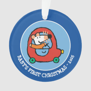 Maisy fährt ein Niedliches Rotes Auto Ornament