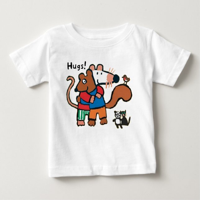 Maisy gibt Cyril eine Umarmung Baby T-shirt (Vorderseite)