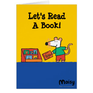 Maisy mit Bibliotheks-Büchern