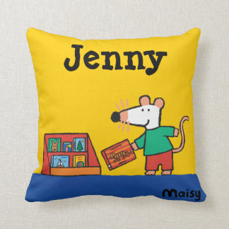 Maisy mit Bibliotheks-Büchern Kissen