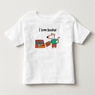 Maisy mit Bibliotheks-Büchern Kleinkind T-shirt