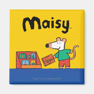 Maisy mit Bibliotheksbüchern Magnet