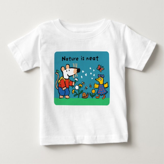 Maisy Nature is Neat Baby T-shirt (Vorderseite)
