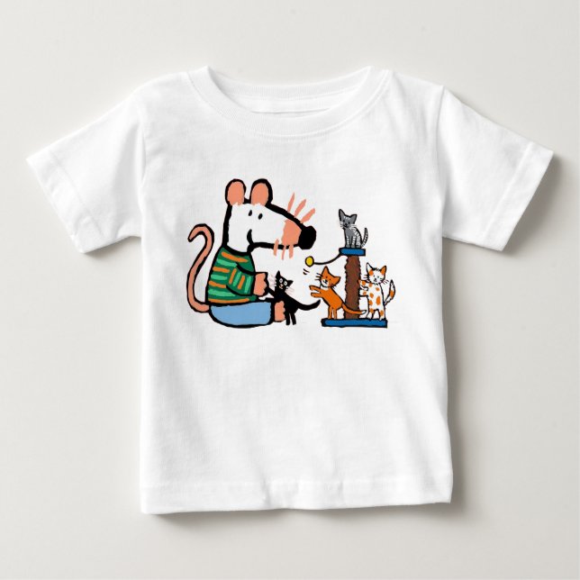 Maisy Plays mit Kittens Baby T-shirt (Vorderseite)