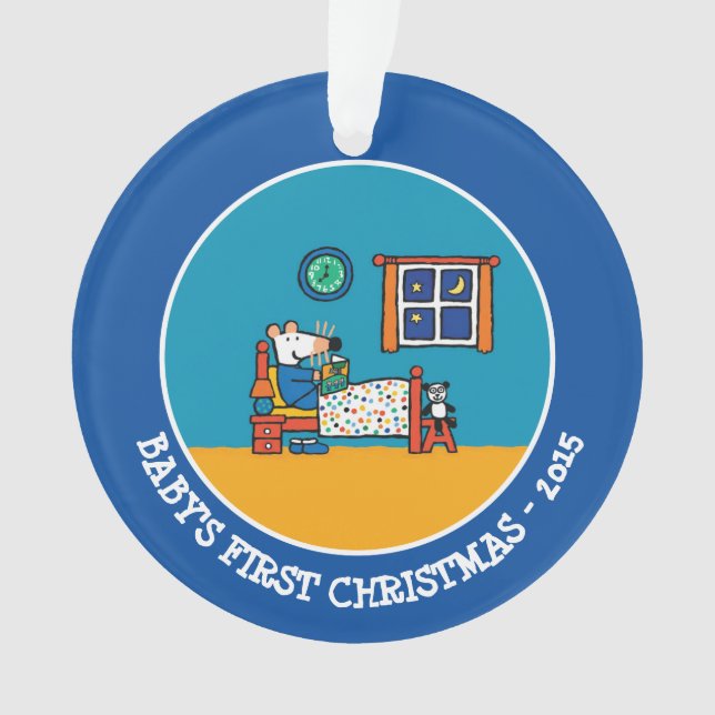 Maisy Ready für Bed Blue Pajamas Ornament (Vorderseite)