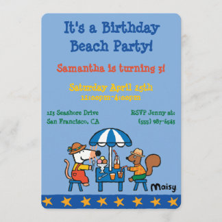 Maisy und Cyril Birthday Einladung