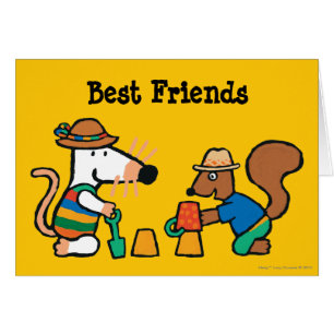 Maisy und Cyril errichten ein Sand-Schloss