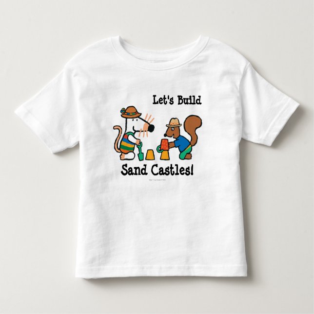 Maisy und Cyril errichten ein Sand-Schloss Kleinkind T-shirt (Vorderseite)