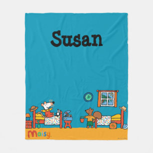 Maisy und Cyril gehen auf Ferien-Szene Fleecedecke