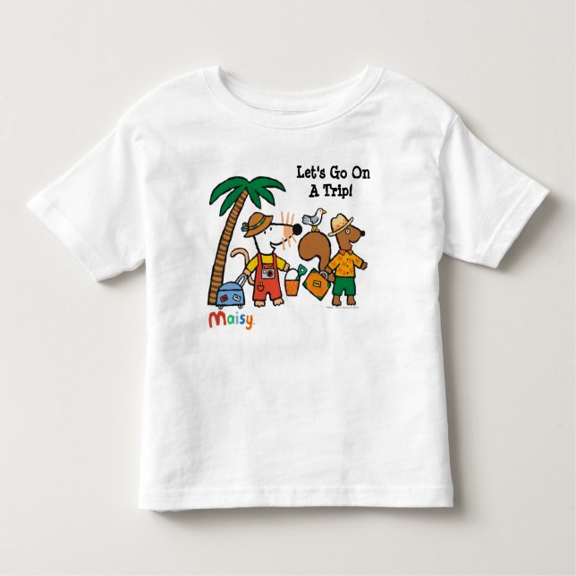 Maisy und Cyril mit Palme am Strand Kleinkind T-shirt (Vorderseite)