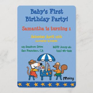 Maisy und Cyril zum Geburtstag Einladung