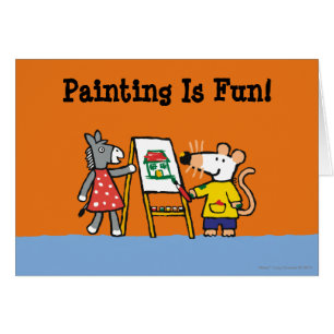 Maisy und Dotty Farbe an der Vorschule