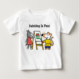 Maisy und Dotty Paint in der Vorschule Baby T-shirt