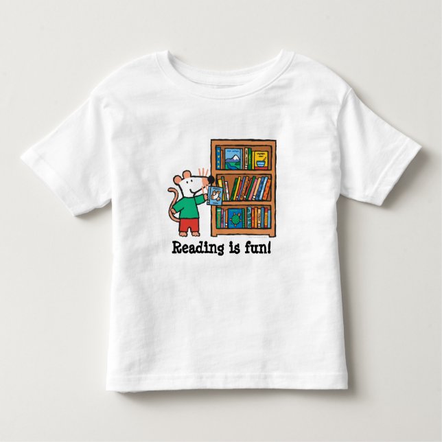 Maisy und ein Bücherregal Kleinkind T-shirt (Vorderseite)