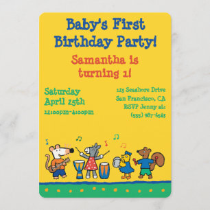 Maisy- und Freund-Spiel in der Band Einladung