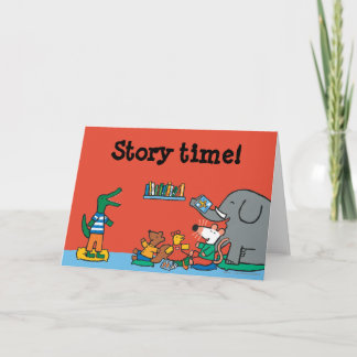 Maisy und Freunde lachen zur Story Time Karte