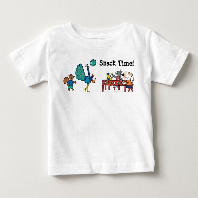Maisy und Friends Preschool Snack Time Baby T-shirt (Vorderseite)