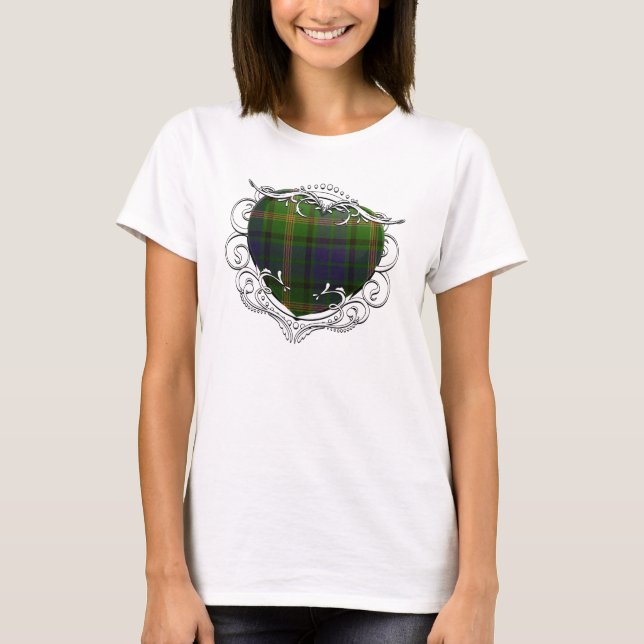 Maitland Tartan-Herz T-Shirt (Vorderseite)