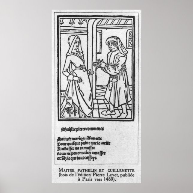 Maitre Pathelin und Guillemette Poster (Vorne)