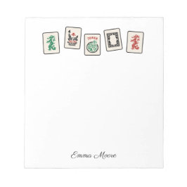 Maj Jongg Notepad Notizblock