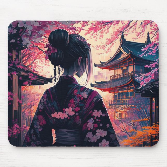 Maja Kirschblüten - Mousepad (Vorne)