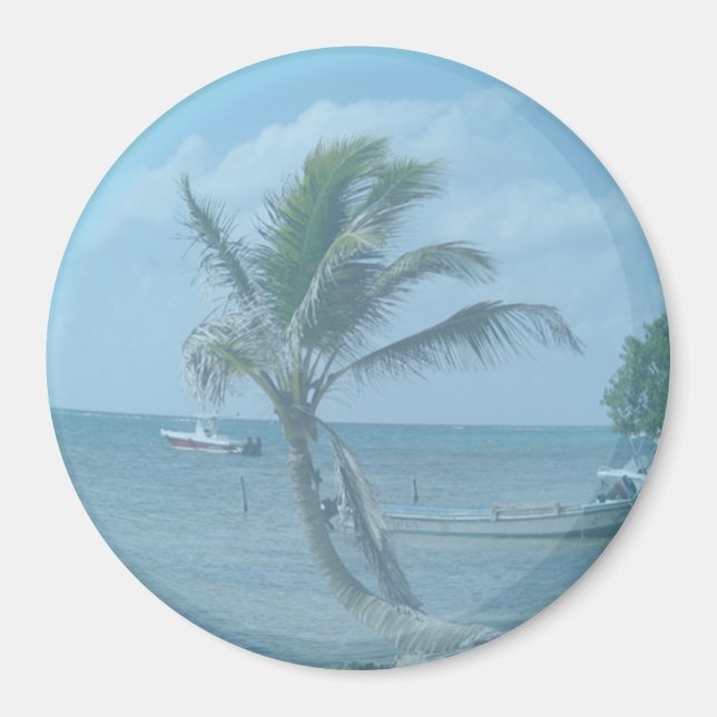 Majahual Beach Christmas Magnet (Vorne)