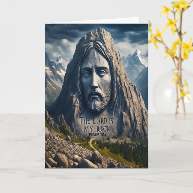 Majestät Berg der Herr ist mein Felsen Karte (Gelbe Blume)