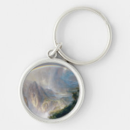 Majestät der Natur: Regenbogen über einem tropisch Schlüsselanhänger