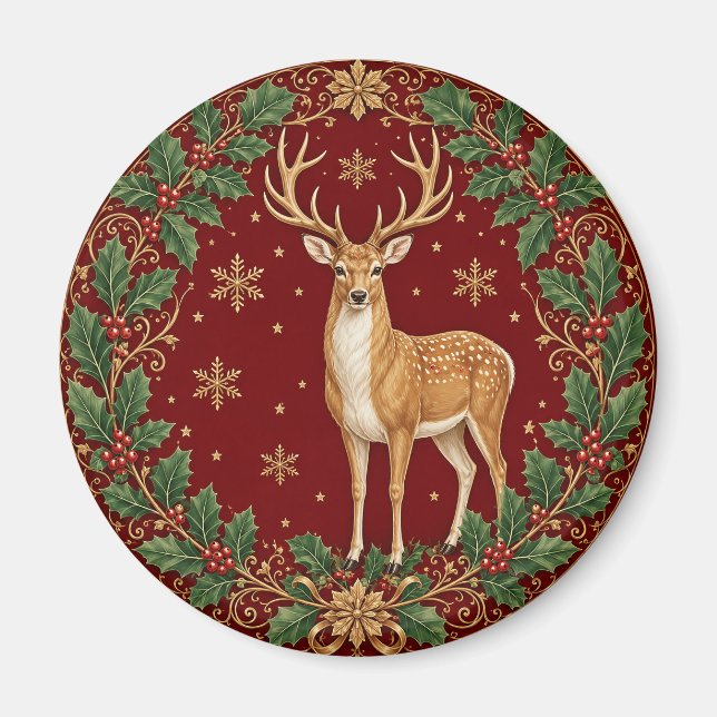 Majestät des karmesinroten Winters Magnet (Vorne)