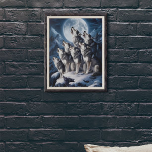 Majestät des Wolf Moon Poster