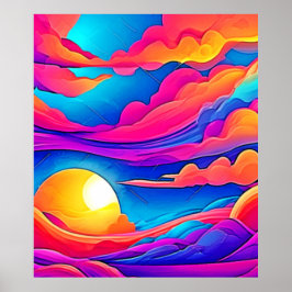 Majestät eines Sonnenuntergangs Poster