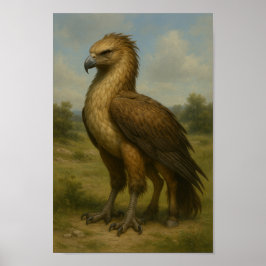 Majestät im Wilden Hippogriff auf einer Wiese Poster
