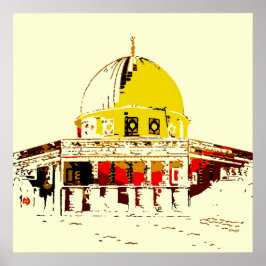 Majestät in Gold: Die Kuppel des Rock Travel Poster