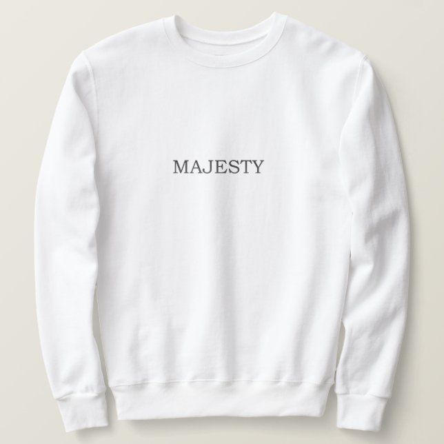 "Majestät in Monochrom - Adlergrafik" Sweatshirt (Design vorne)