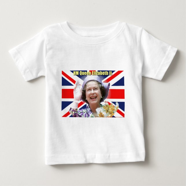 MAJESTÄT Königin Elizabeth II Baby T-shirt (Vorderseite)