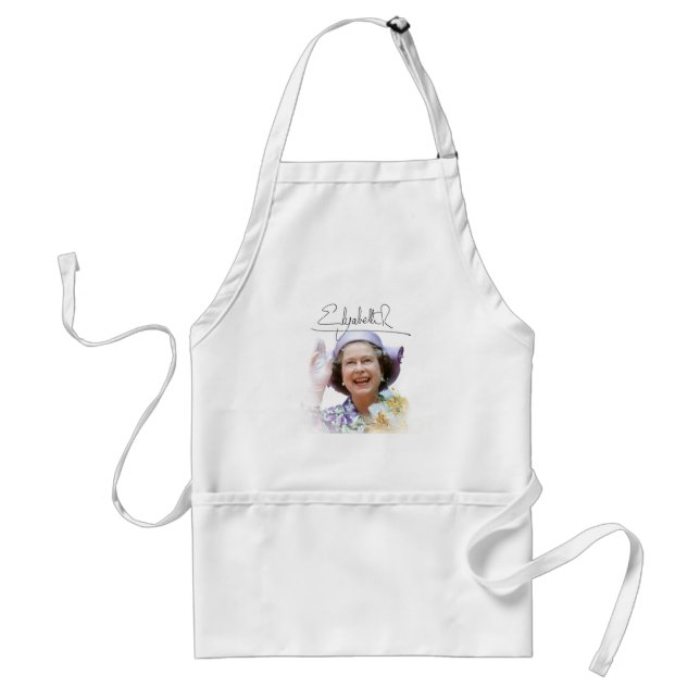 MAJESTÄT Königin Elizabeth II Schürze (Vorne)