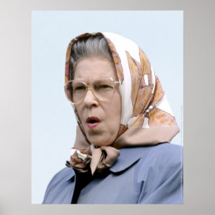 MAJESTÄT Königin Elizabeth II Windsor 1990 Poster