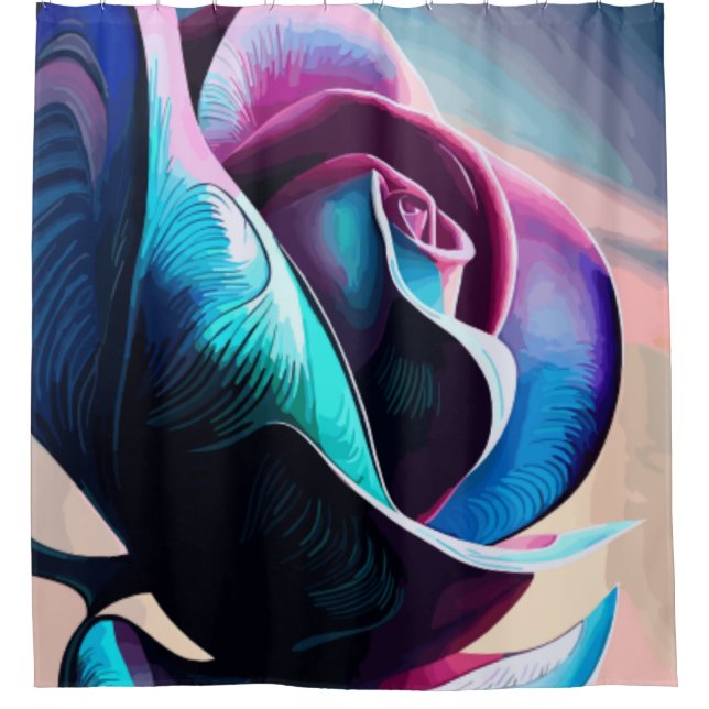 Majestät Mitternacht: Die dunkle Schönheit der sch Duschvorhang (Vorderseite)