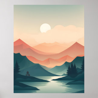 Majestät: Sunlit River Journey Poster