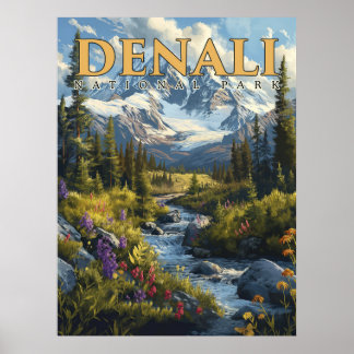Majestät von Denali - Ein Abenteuer im Nationalpar Poster