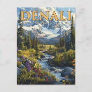 Majestät von Denali - Ein Abenteuer im Nationalpar Postkarte