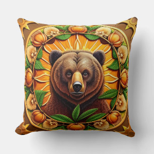 Majestätiger Braunbär Kissen