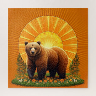Majestätiger Braunbär Puzzle