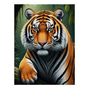 Majestätiger im Dschungel Poster