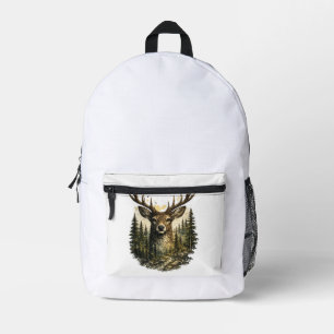 Majestätiges Hirschwald-Abenteuer Natur/Beobachten Bedruckter Rucksack