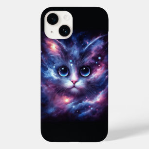Majestätiges Kosmisches Galaxie Katzenporträt - In Case-Mate iPhone 14 Hülle