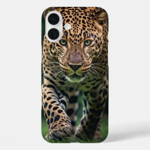 Majestätiges Leopard Dschungel-Wildlife-Poster iPhone 16 Plus Hülle