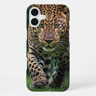 Majestätiges Leopard Dschungel-Wildlife-Poster iPhone 16 Plus Hülle