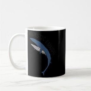 Majestätisch genug lustige Wal-Grafik schlecht gez Kaffeetasse