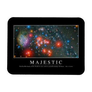 Majestätisch: Inspirierend Zitat Magnet